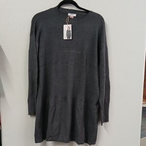 Serra Gray Long Sleeve Dress